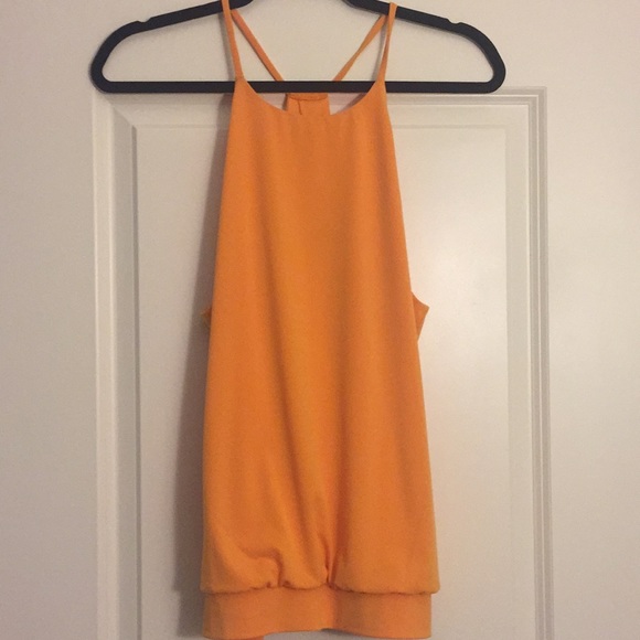 Express Tops - Express yellow Strappy Tank
